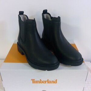BRAND NEW Timberland Brimfield Mid Chelsea Boots Size 8 TB 0A2PBB W02 Black